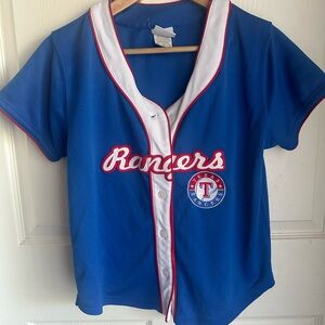 Genuine Merchandise Blue and White Rangers Jersey
